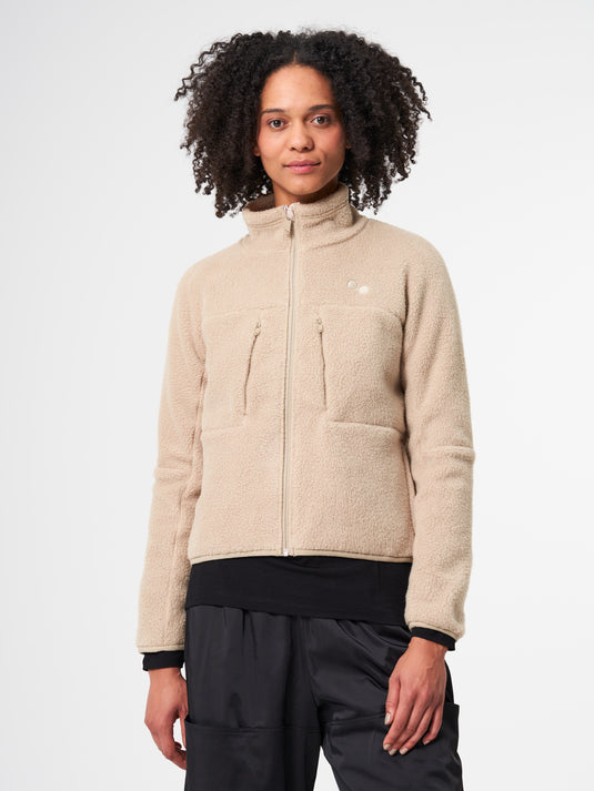 Pinqponq Fleece Jacket - Caramel Khaki (Female) Pinqponq Fleece Jacket - Caramel Khaki (Female)