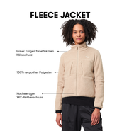 Pinqponq Fleece Jacket - Caramel Khaki (Female) Sonderangebote