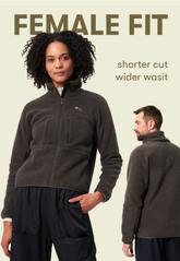 Pinqponq Fleece Jacket - Caramel Khaki (Female) Sonderangebote