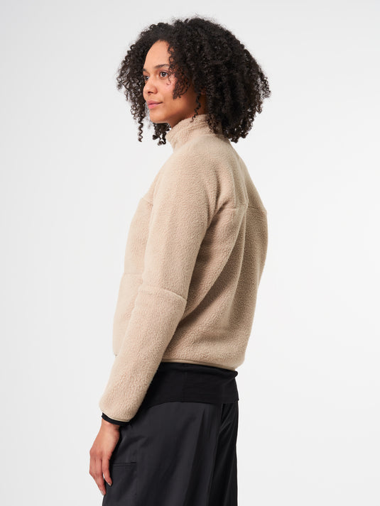 Pinqponq Fleece Jacket - Caramel Khaki (Female) Sonderangebote