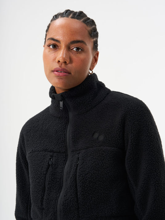 Pinqponq Fleece Jacket - Peat Black (Female) Letzter Tag