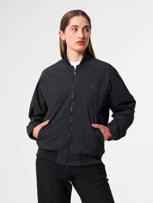Pinqponq Light Bomber Jacket - Peat Black (Unisex) Zeitbegrenzte Promotion