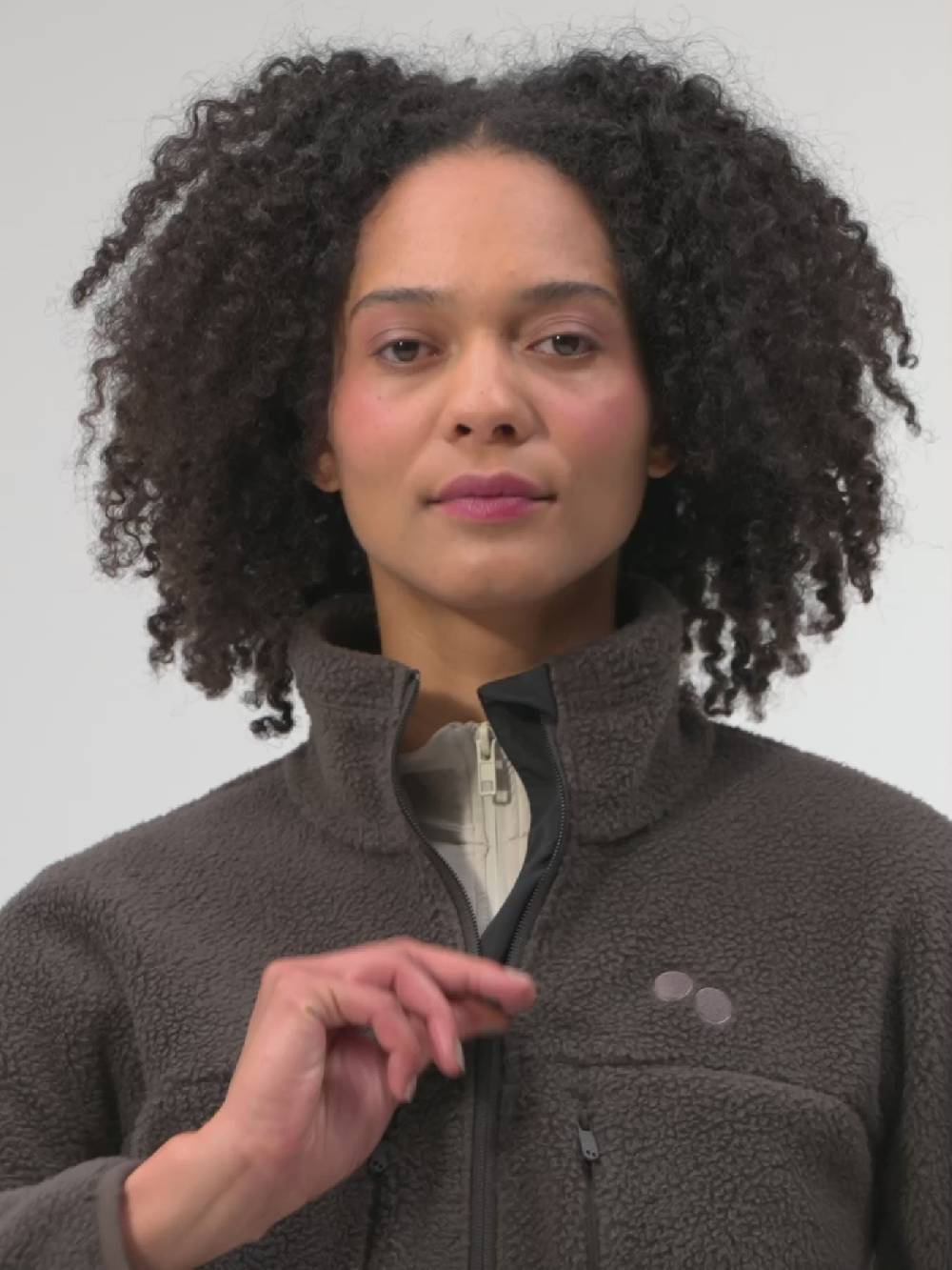 Pinqponq Fleece Jacket - Coffee Brown (Female) Sonderangebot der Fabrik
