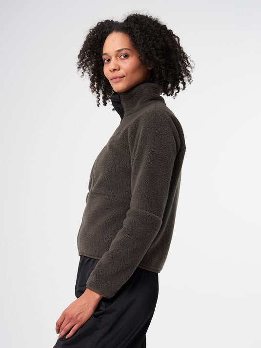Pinqponq Fleece Jacket - Coffee Brown (Female) Sonderangebot der Fabrik