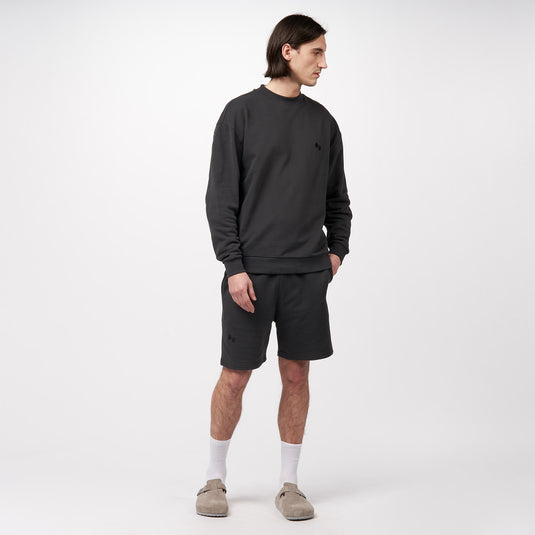 Pinqponq Sweatshort - Peat Black (Unisex) Vierteljährliche Förderung