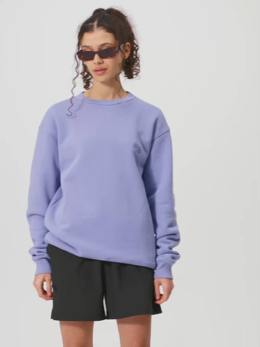 Pinqponq Sweatshirt Cotton - Pool Blue (Unisex) Angebote