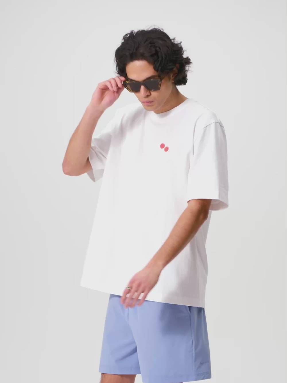 Pinqponq T-Shirt Cotton - White Frottee Watermelon (Male) Schlussverkauf