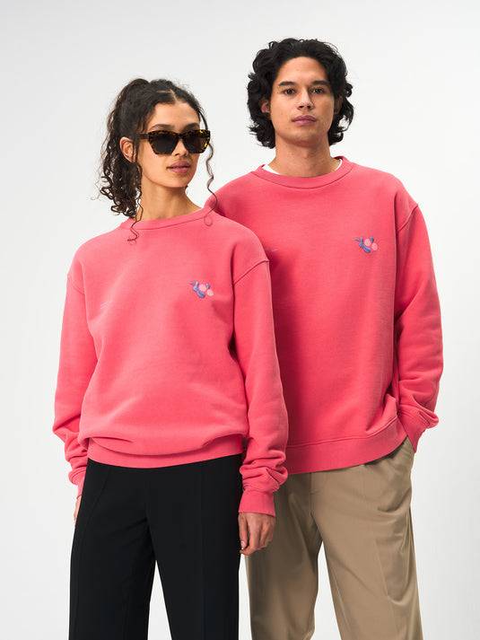 Pinqponq Sweatshirt Cotton - Watermelon Pink (Unisex) Günstiger Verkauf