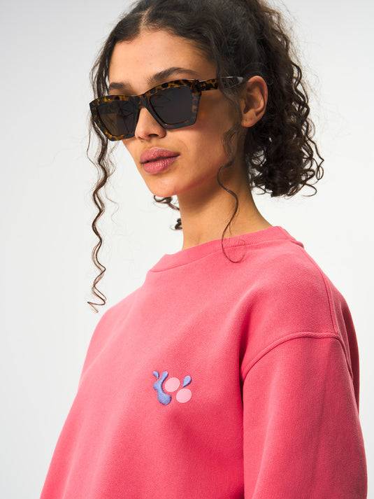 Pinqponq Sweatshirt Cotton - Watermelon Pink (Unisex) Günstiger Verkauf