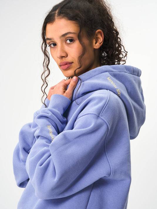 Pinqponq Hoodie Cotton - Pool Blue (Unisex) Fabrikverkauf