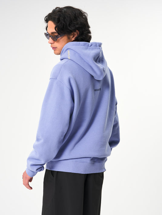 Pinqponq Hoodie Cotton - Pool Blue (Unisex) Fabrikverkauf