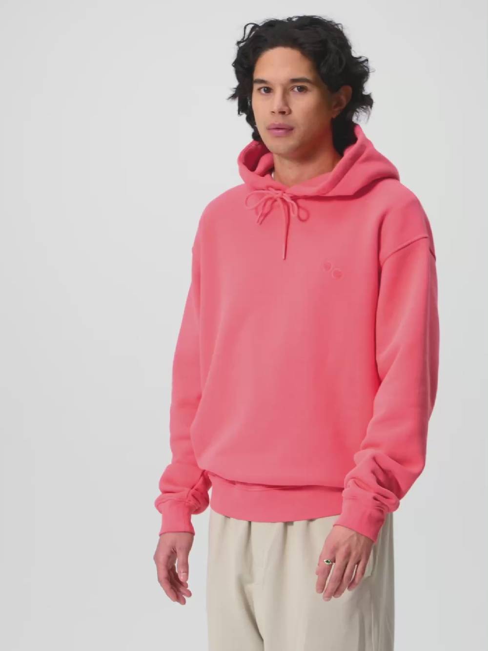 Pinqponq Hoodie Cotton - Watermelon Pink (Unisex) Meist gekauft