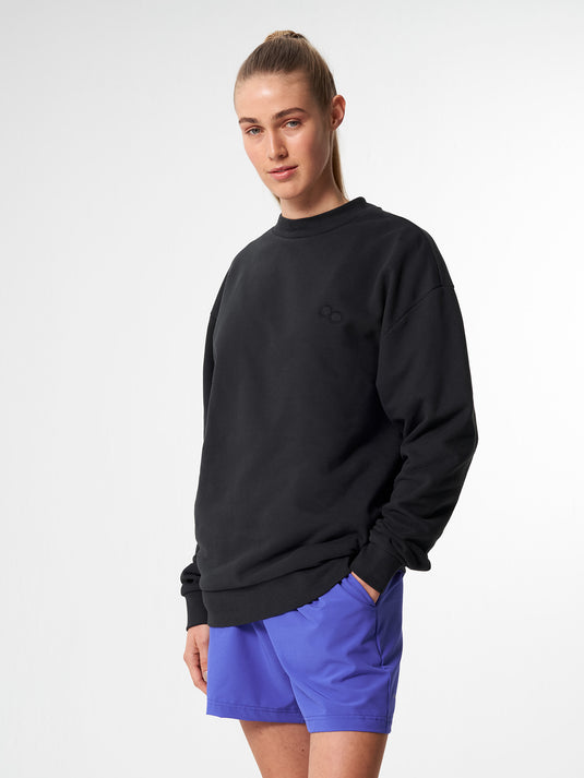 Pinqponq Sweatshirt - Circles Peat Black (Unisex) Kostenloser Versand