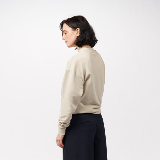 Pinqponq Sweatshirt - Cliff Beige (Unisex) Rabatt