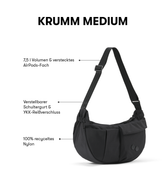 Pinqponq Krumm Medium - Crinkle Black Saisonschlussverkauf