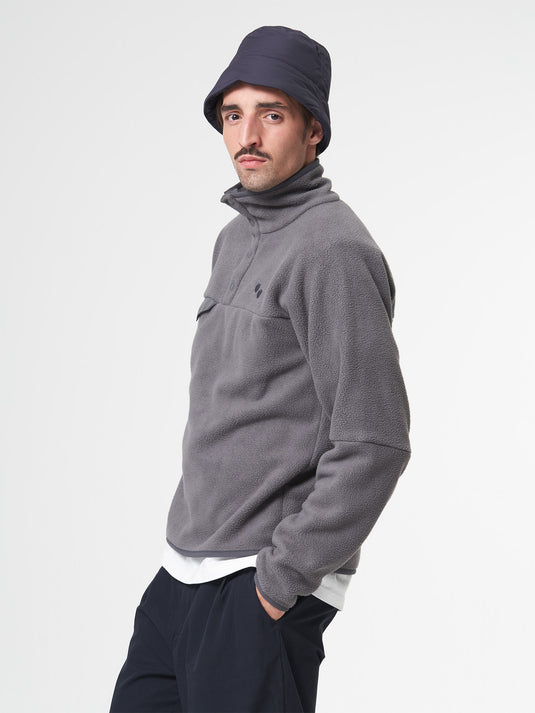 Pinqponq Fleece Pullover - Graphite Grey (Unisex) Exklusive Angebote