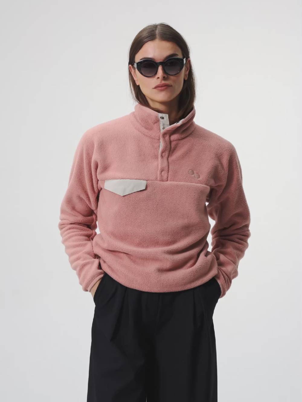 Pinqponq Fleece Pullover - Ash pink (Unisex) Neuheiten