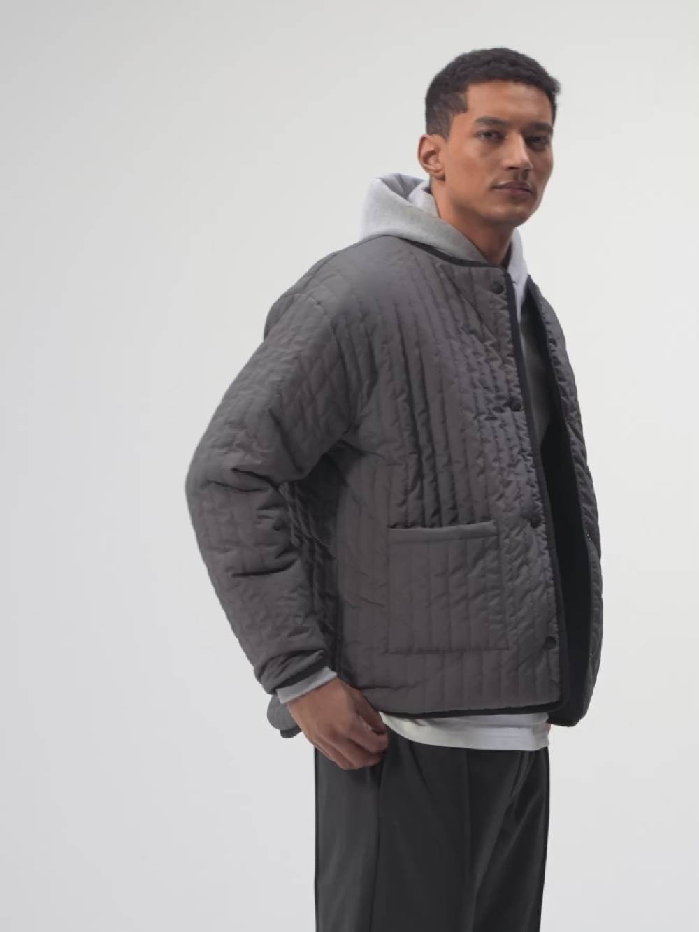Pinqponq Reversible Jacket - Tune Black (Unisex) Räumungsverkauf