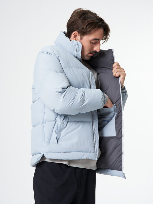 Pinqponq Puffer Jacket - Iced Grey (Unisex) Tägliche Deals
