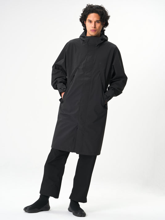 Pinqponq Aestech Rain Parka - Peat Black (Unisex) Sonderangebote