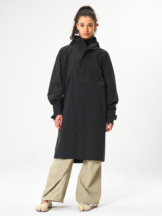 Pinqponq Aestech Rain Parka - Peat Black (Unisex) Sonderangebote