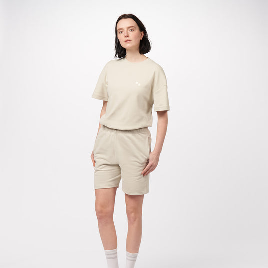 Pinqponq Sweatshort - Cliff Beige (Unisex) Tiefpreis
