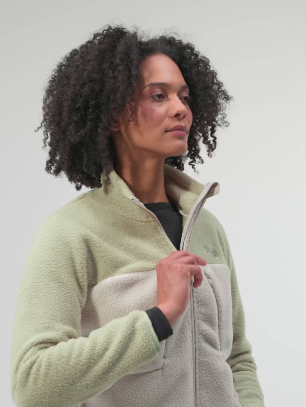 Pinqponq Fleece Jacket - Tune Olive (Female) Super Sparpreis