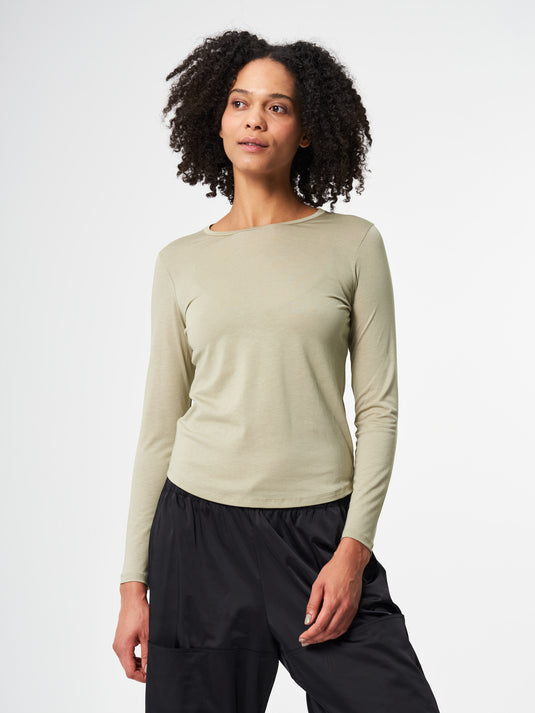 Pinqponq Longsleeve TENCEL™ - Wooden Olive (Female) Begrenzte Freigabe