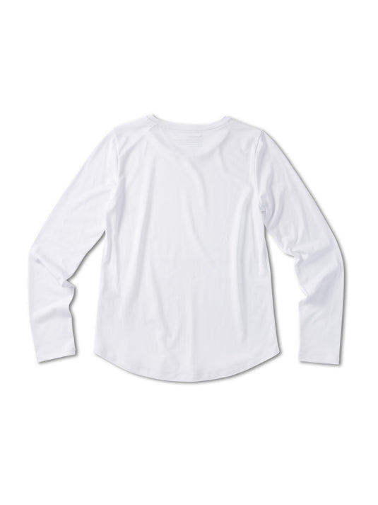 Pinqponq Longsleeve TENCEL™ - Wooden White (Female) JETZT KAUFEN
