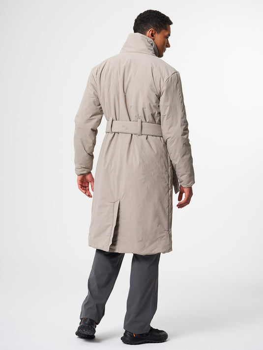 Pinqponq Padded Trench Coat - Cement Taupe (Unisex) Neueste Stile