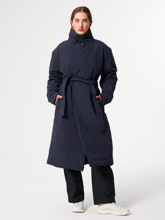 Pinqponq Padded Trench Coat - Fjord Navy (Unisex) Letzte 2 Tage