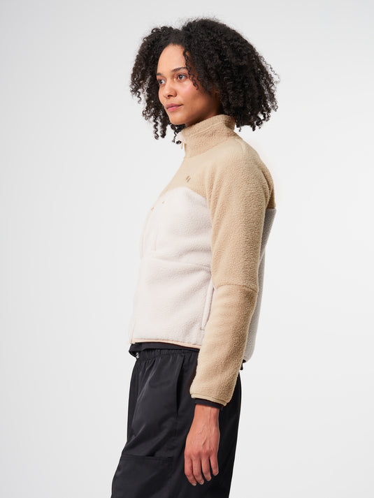 Pinqponq Fleece Jacket - Tune Khaki (Female) Bis zu 50% Rabatt