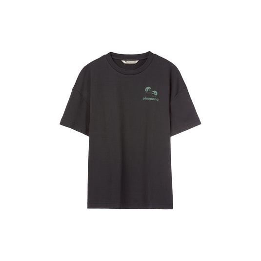 Pinqponq T-Shirt - Peat Black Yin Yang (Unisex) Bis zu 60% Rabatt