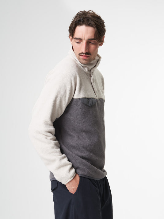 Pinqponq Fleece Pullover - Tune Beige (Unisex) Sonderangebot der Fabrik