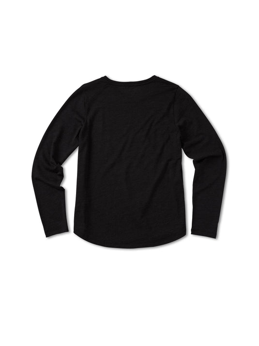 Pinqponq Longsleeve Merino - Sheep Black (Female) Kostenloser Versand international