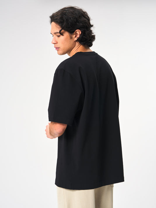 Pinqponq T-Shirt Cotton - Black (Male) Fabrikladen