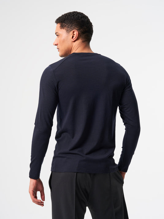 Pinqponq Longsleeve Merino - Sheep Navy (Male) Black Friday Preise
