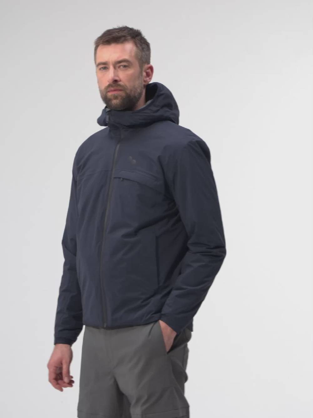 Pinqponq Hoodie Jacket - Fjord Navy (Male) Rabatte dieses Monats