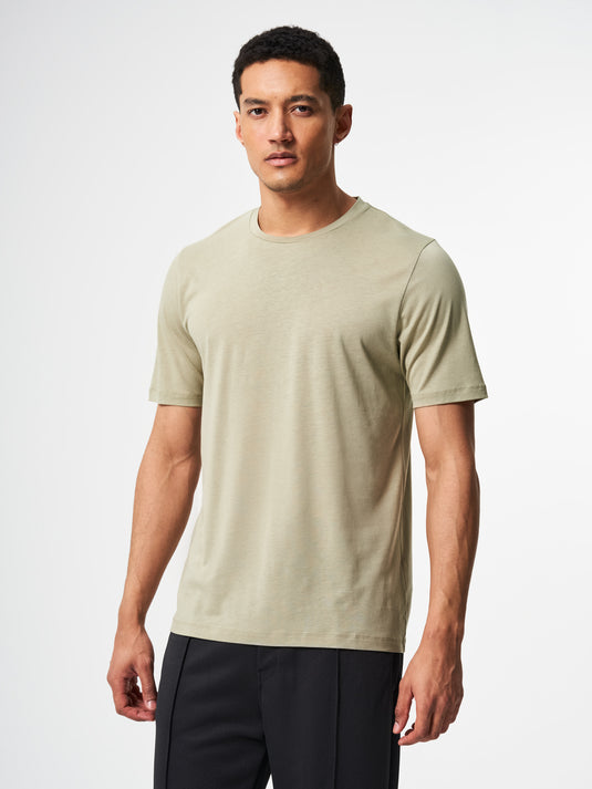 Pinqponq T-Shirt TENCEL™ - Wooden Olive (Male) Outlet