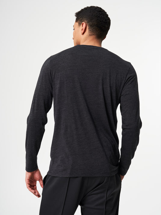 Pinqponq Longsleeve Merino - Dark Grey Melange (Male) Angebote