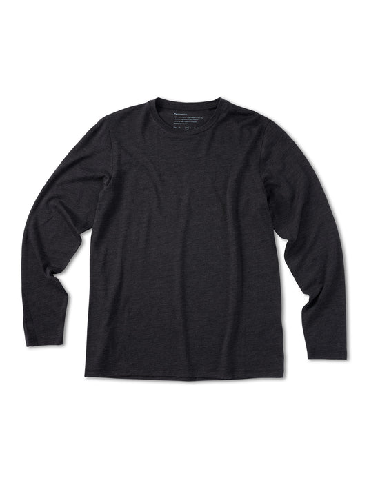 Pinqponq Longsleeve Merino - Dark Grey Melange (Male) Angebote