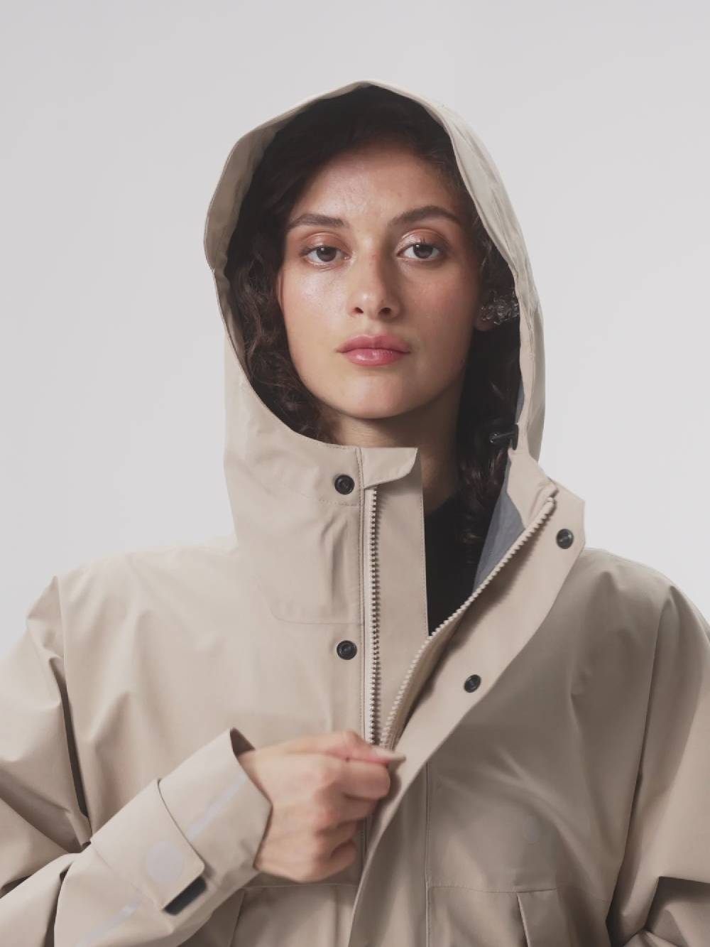 Pinqponq Aestech Rain Parka - Caramel Khaki (Unisex) Hotsell