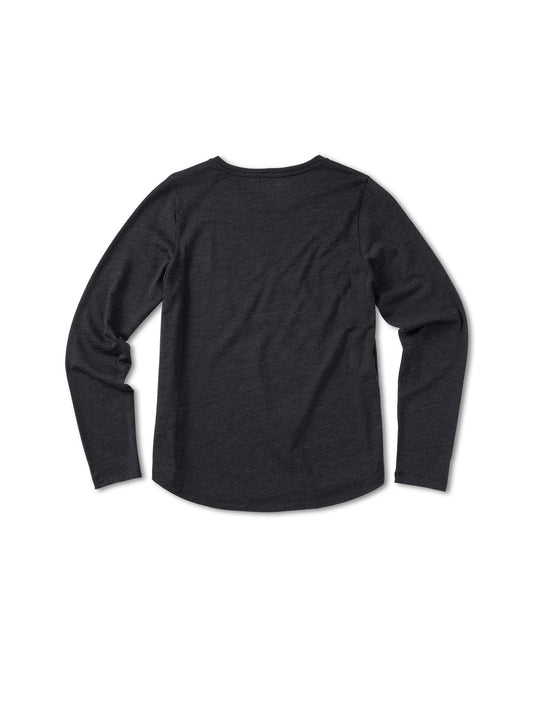 Pinqponq Longsleeve Merino - Dark Grey Melange (Female) Muttertagsangebot
