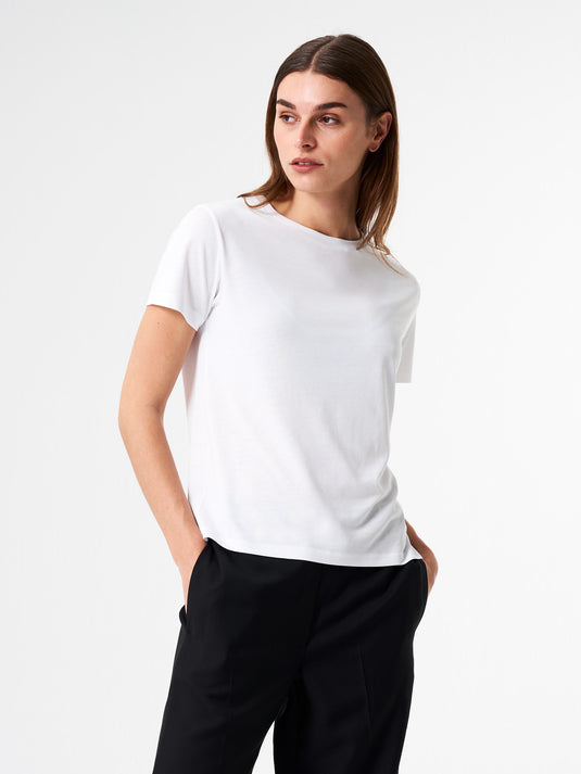 Pinqponq T-Shirt TENCEL™ - Wooden White (Female) Jubiläumsangebot