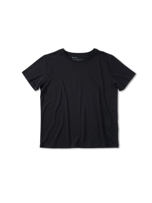 Pinqponq T-Shirt TENCEL™ - Wooden Black (Female) Lagerräumung