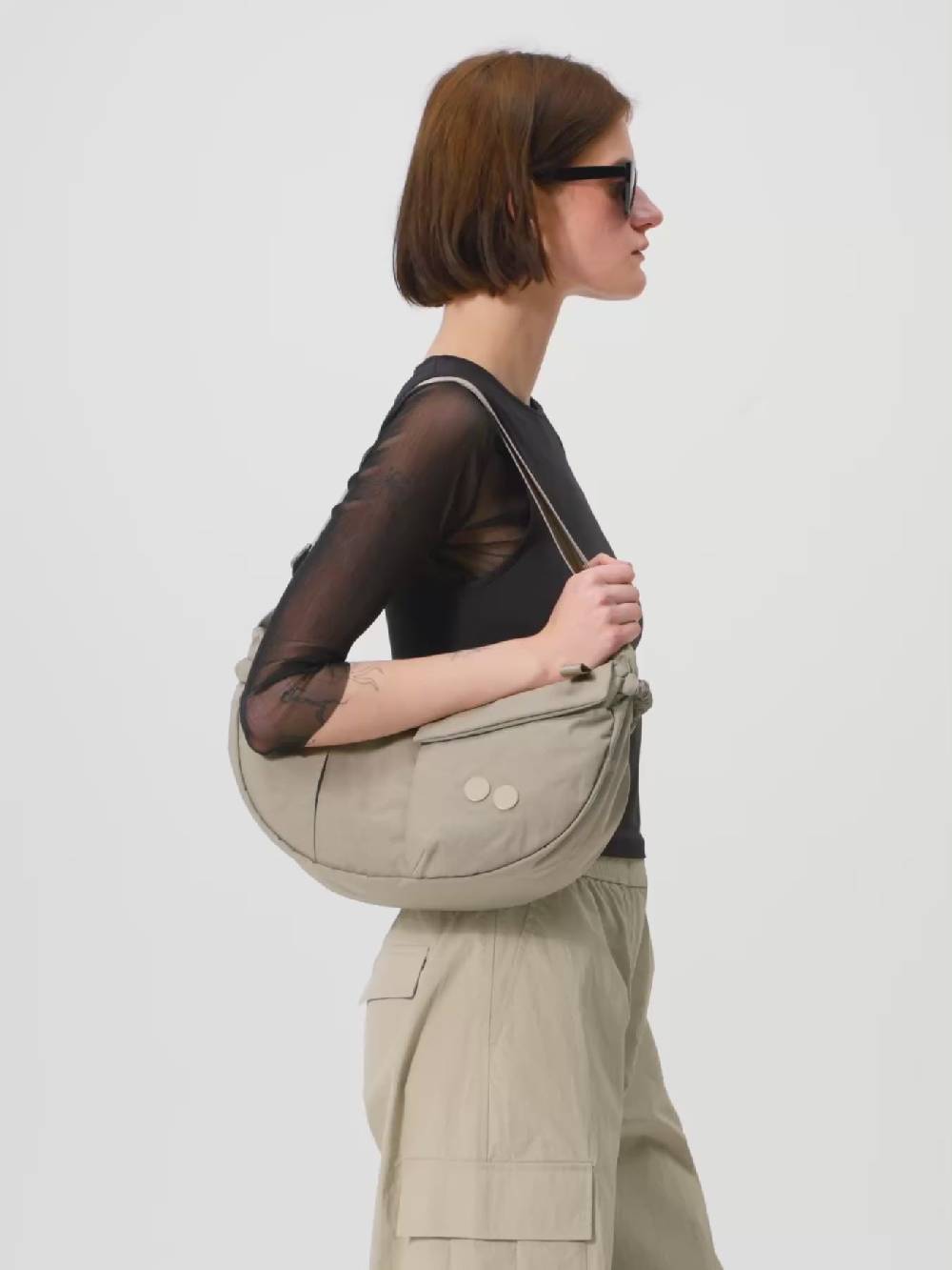 Pinqponq Krumm Medium - Crinkle Taupe Saisonale Angebote