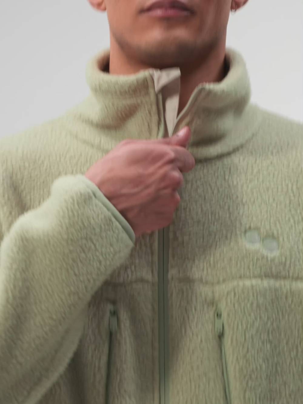 Pinqponq Fleece Jacket - Reed Olive (Male) Zeitbegrenzte Promotion