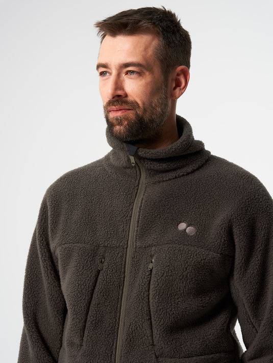 Pinqponq Fleece Jacket - Coffee Brown (Male) Bis zu 60% Rabatt