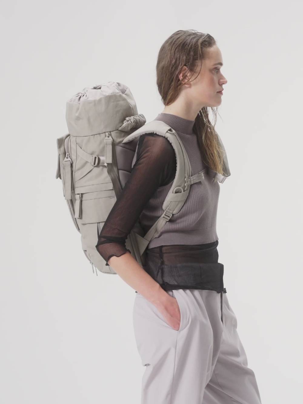 Pinqponq Blok Medium - Crinkle Taupe Exklusivangebot