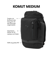Pinqponq Komut Medium - Solid Black Neuheiten